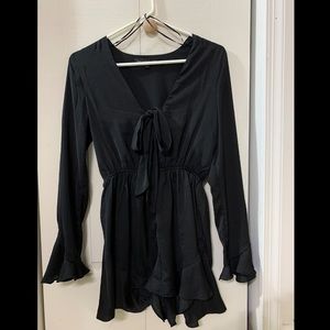 Black mini romper